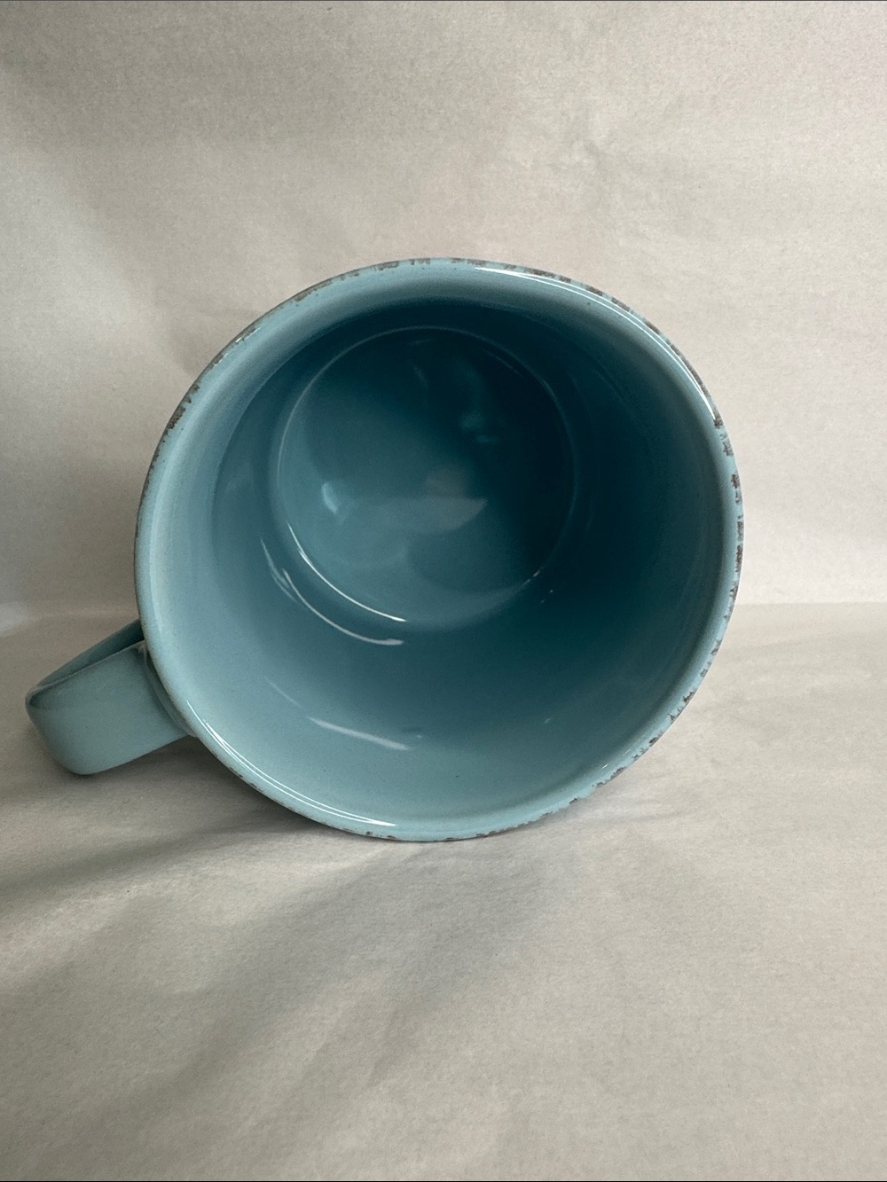 Wishing I Was Fishing Ceramic Mug - Blue and Brown - Picture 5 of 7